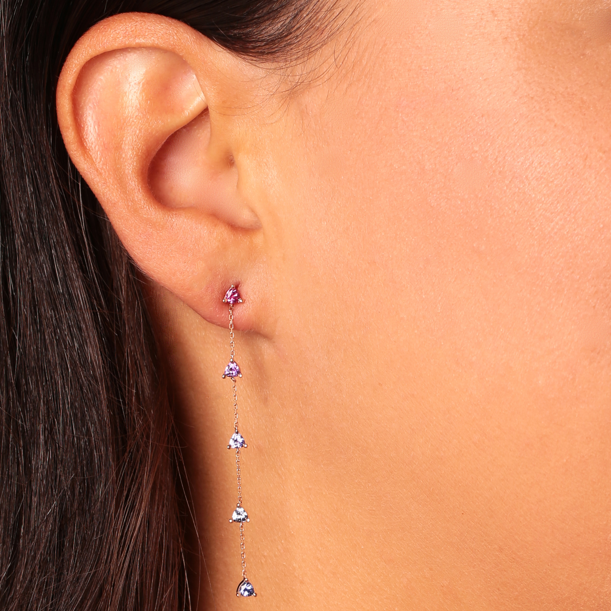 Celestial Trillion Drops Earrings